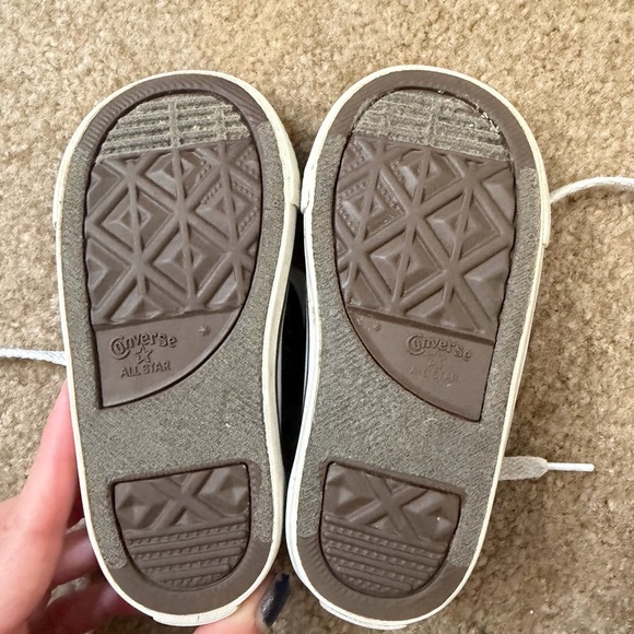 Converse Kids Black and White Sneakers - Picture 2 of 9